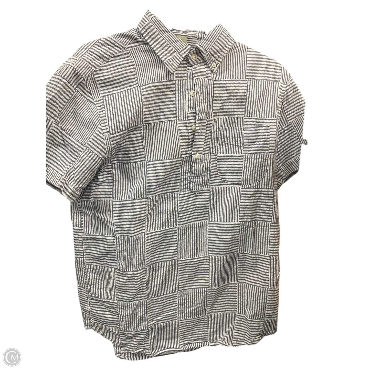 Top Short Sleeve By J. Crew In Striped Pattern, Size: S
