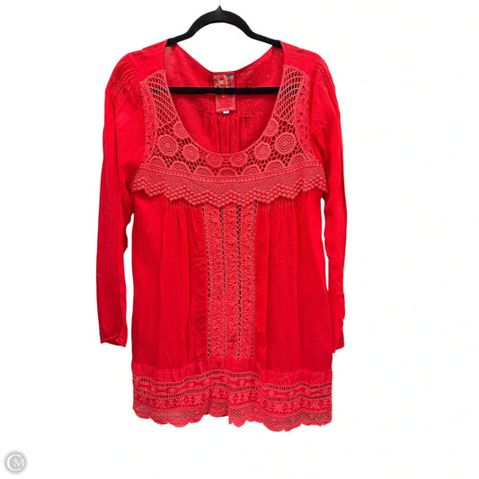 Dress Casual Short By Johnny Was In Red, Size: S