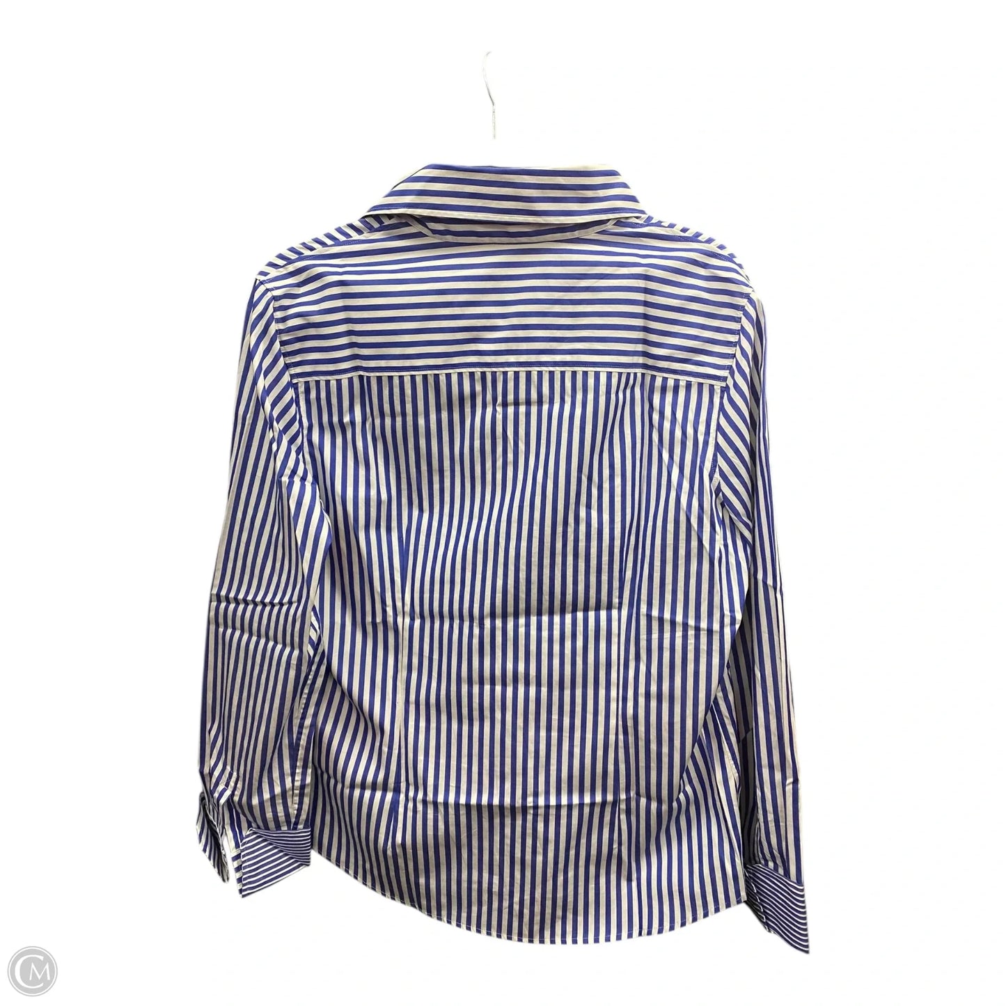 Blouse Long Sleeve By J Mclaughlin In Striped Pattern, Size: 12