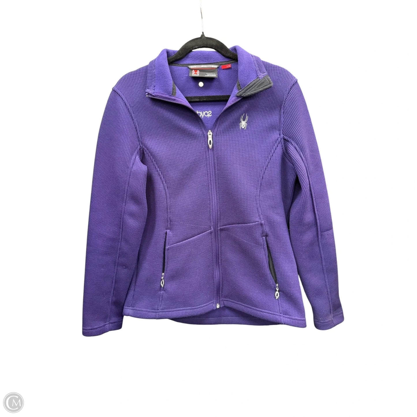 Athletic Jacket By Spyder In Purple, Size: L
