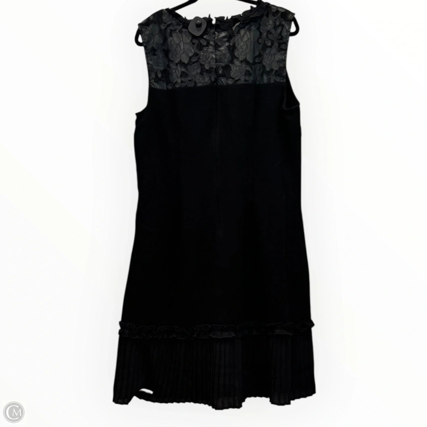 Dress Designer By Karl Lagerfeld In Black, Size: 16