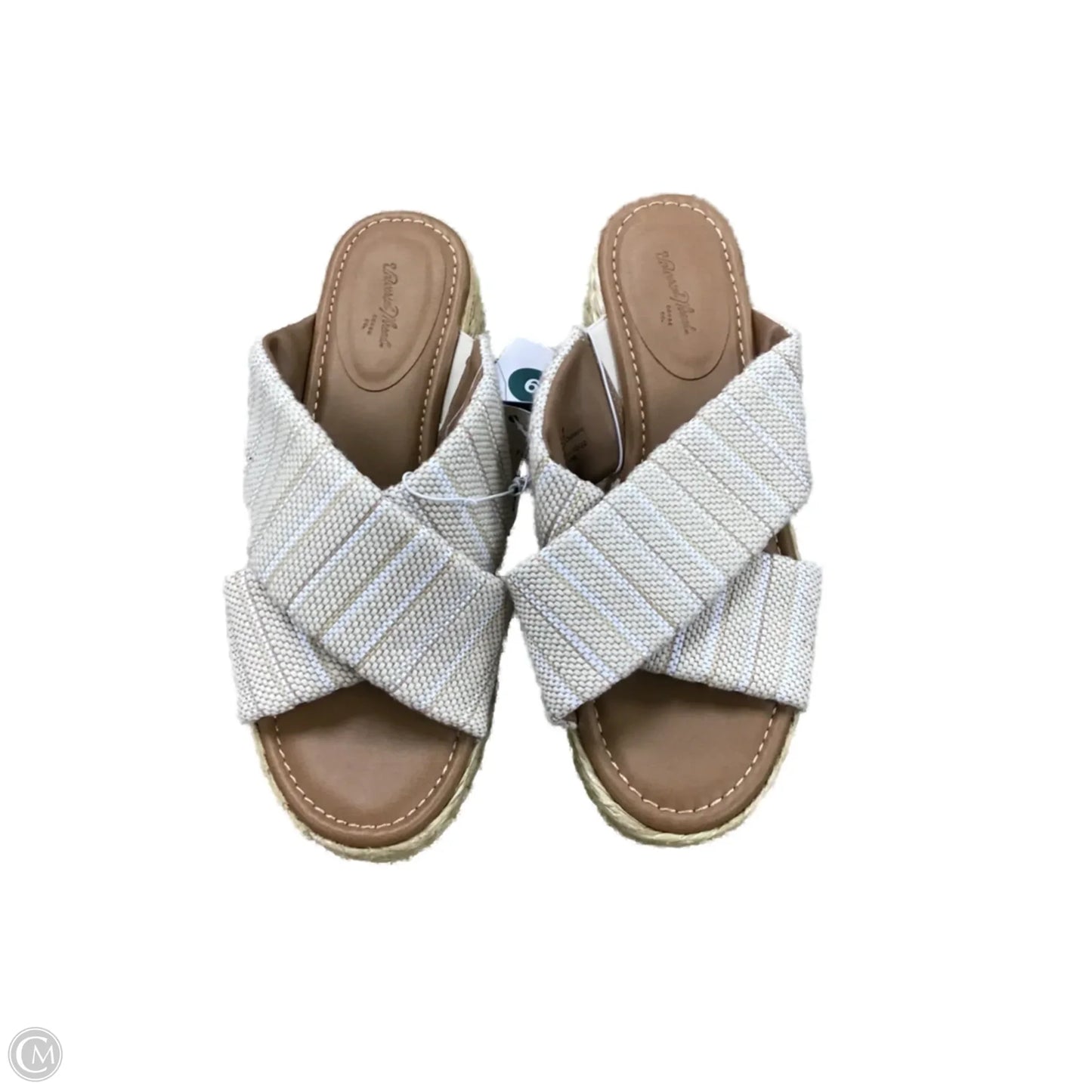 Sandals Heels Wedge By Universal Thread In Tan, Size: 9