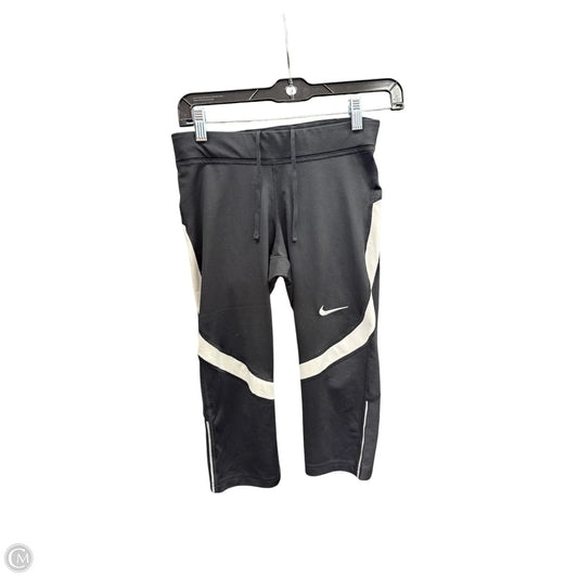 Athletic Leggings Capris By Nike Apparel In Black & White, Size: Xs