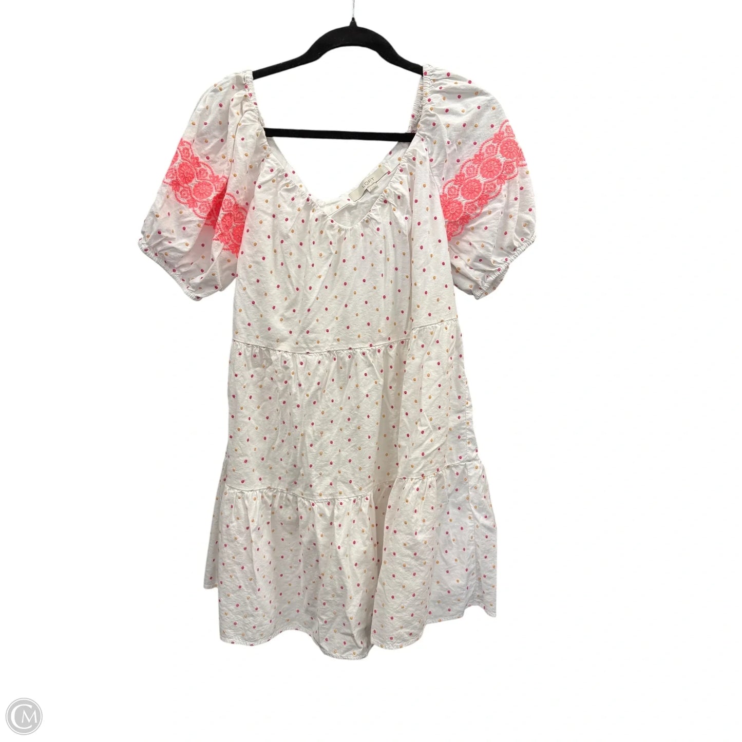 Dress Casual Short By Loft In Polkadot Pattern, Size: S