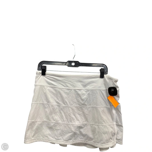 Athletic Skort By Lululemon In White, Size: 10