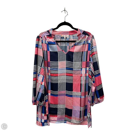 Blouse 3/4 Sleeve By Jude Connally In Multi-colored, Size: Xl