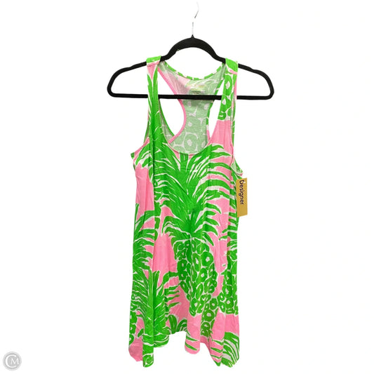 Dress Designer By Lilly Pulitzer In Green & Pink, Size: M