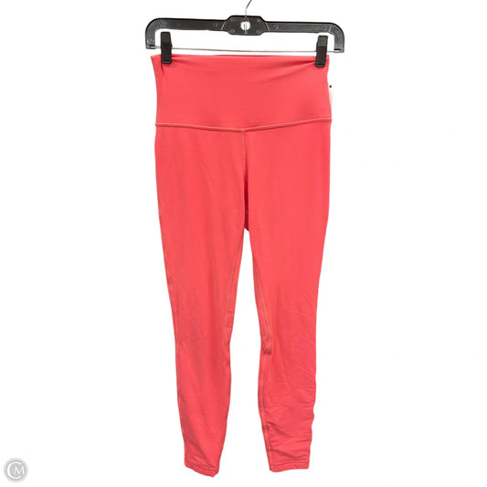 Athletic Leggings By Lululemon In Coral, Size: 6
