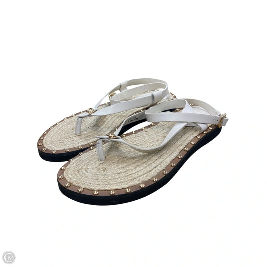 Sandals Designer By Coach In Cream, Size: 7.5