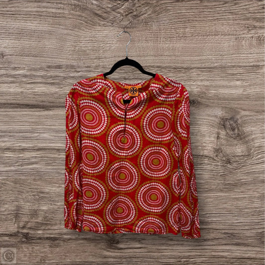 Top Long Sleeve Designer By Tory Burch In Geometric Pattern, Size: 6