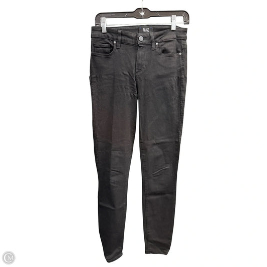 Jeans Skinny By Paige In Black, Size: 4
