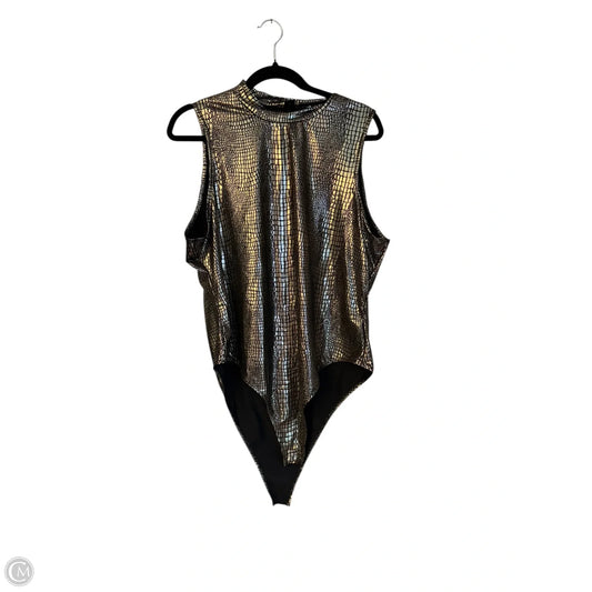 Bodysuit Sleeveless By Shein In Animal Print, Size: 4x