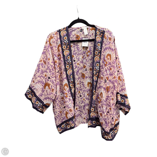 Kimono By J. Jill In Floral Print, Size: L
