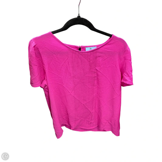 Top Short Sleeve By Cece In Pink, Size: L