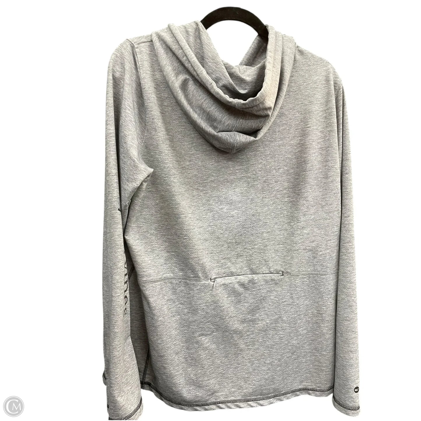 Athletic Top Long Sleeve Hoodie By Vineyard Vines In Grey, Size: Xl