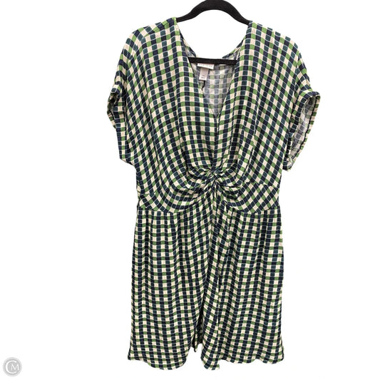 Dress Casual Short By Ava & Viv In Checkered Pattern, Size: Xxl