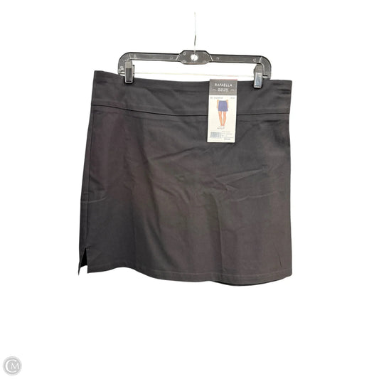 Skort By Rafaella In Black, Size: Xl