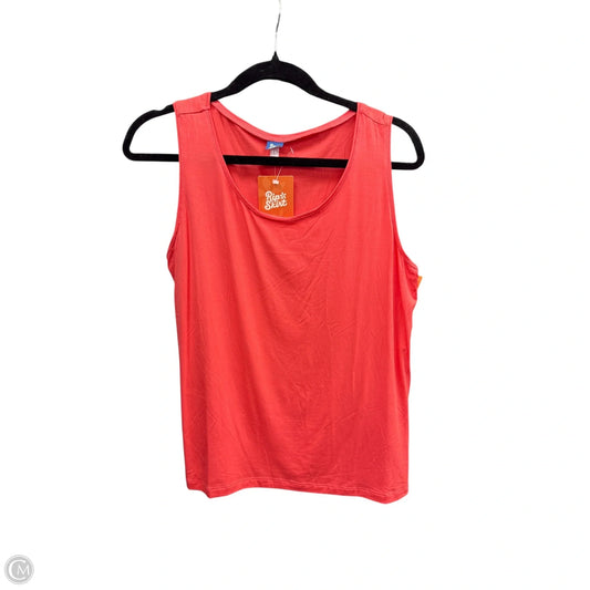 Top Sleeveless Basic By Clothes Mentor In Orange, Size: L
