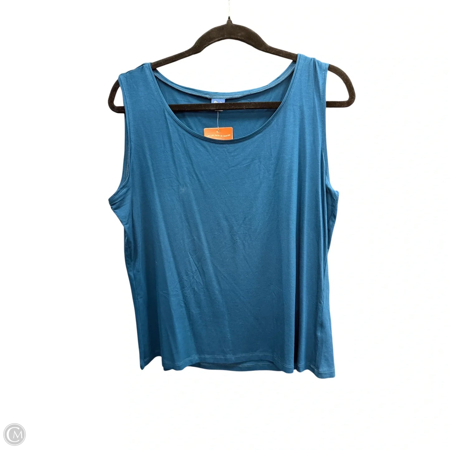 Top Sleeveless Basic By Clothes Mentor In Blue, Size: Xl