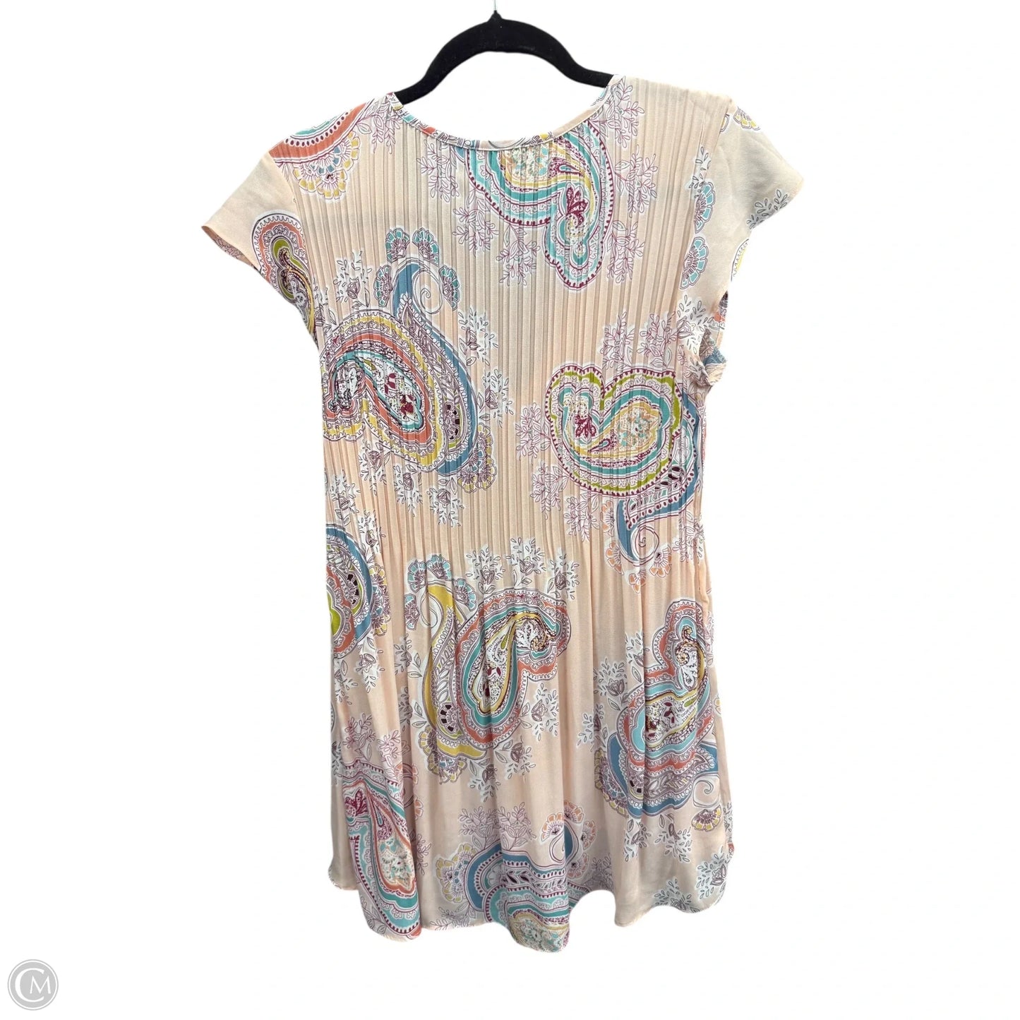 Blouse Short Sleeve By Melissa Paige In Paisley Print, Size: L