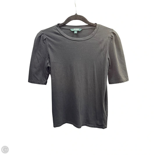 Top Long Sleeve Basic By Lauren By Ralph Lauren In Black, Size: Mp