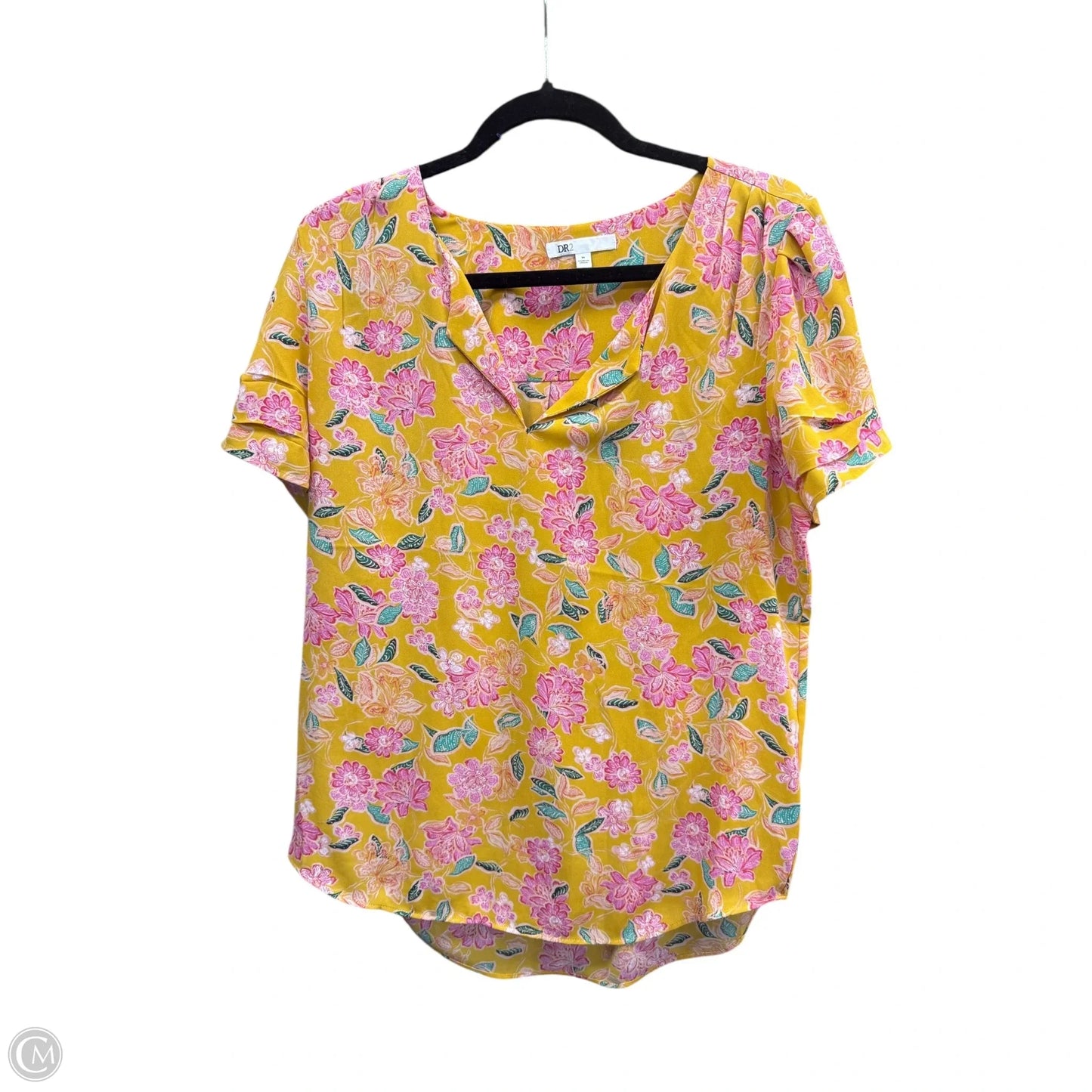 Top Short Sleeve By Dr2 In Floral Print, Size: M
