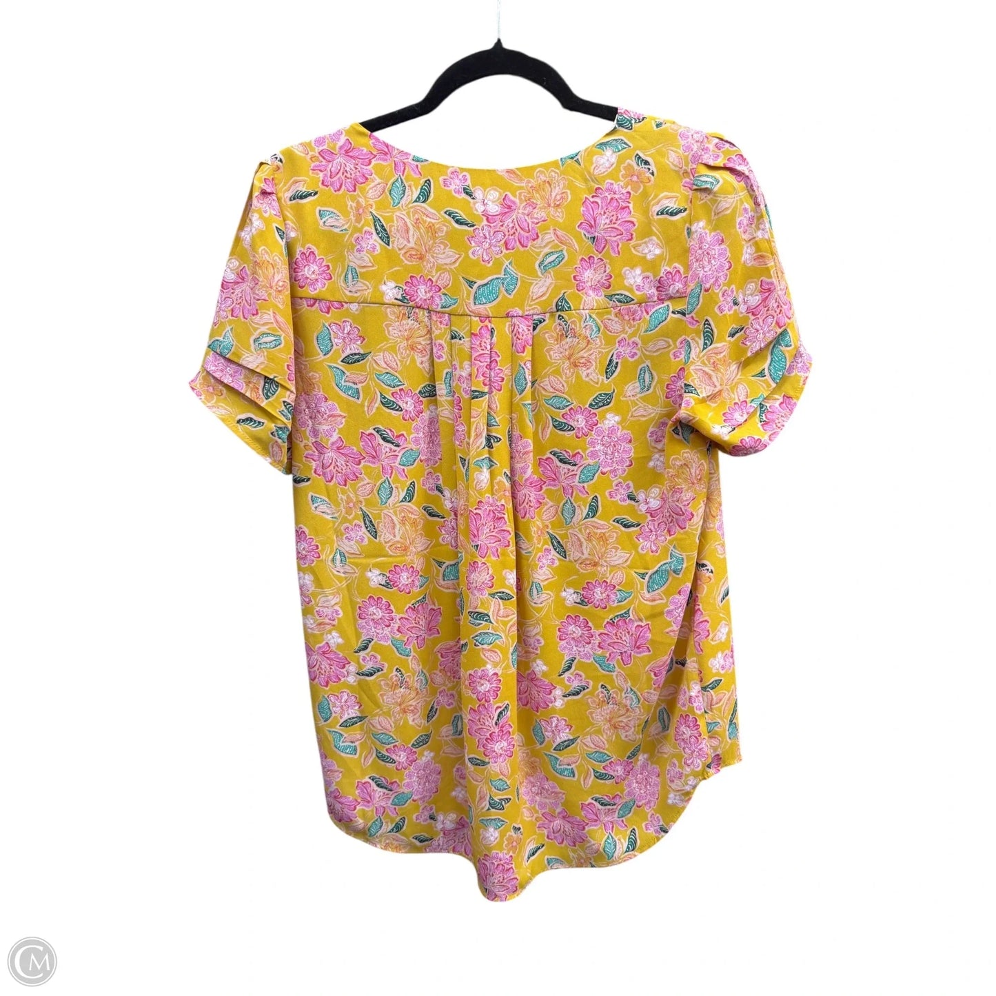 Top Short Sleeve By Dr2 In Floral Print, Size: M
