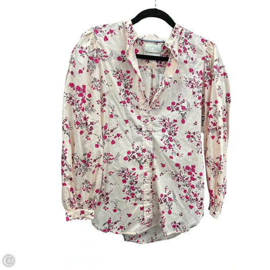 Top Long Sleeve By J. Crew In Floral Print, Size: 0