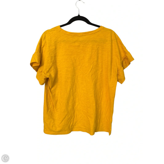 Top Short Sleeve By Old Navy In Gold, Size: M