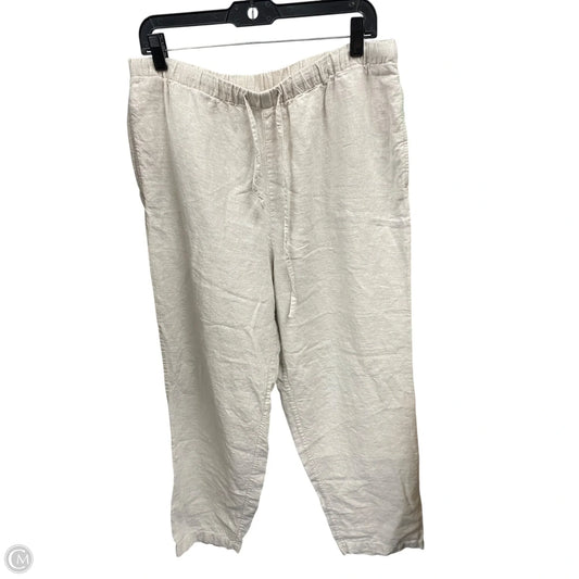 Pants Linen By Orvis In Tan, Size: L