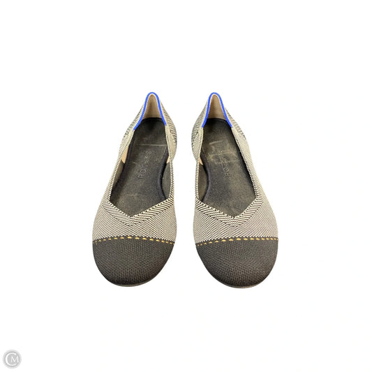 Shoes Flats By Rothys In Black & White, Size: 7.5