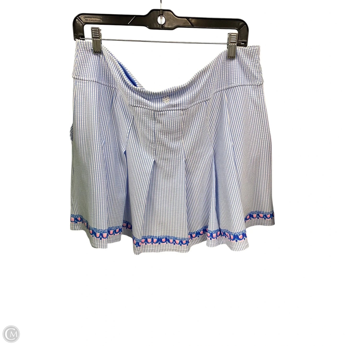 Skort Designer By Lilly Pulitzer In Striped Pattern, Size: 16