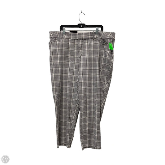 Pants Dress By Ava & Viv In Plaid Pattern, Size: 18