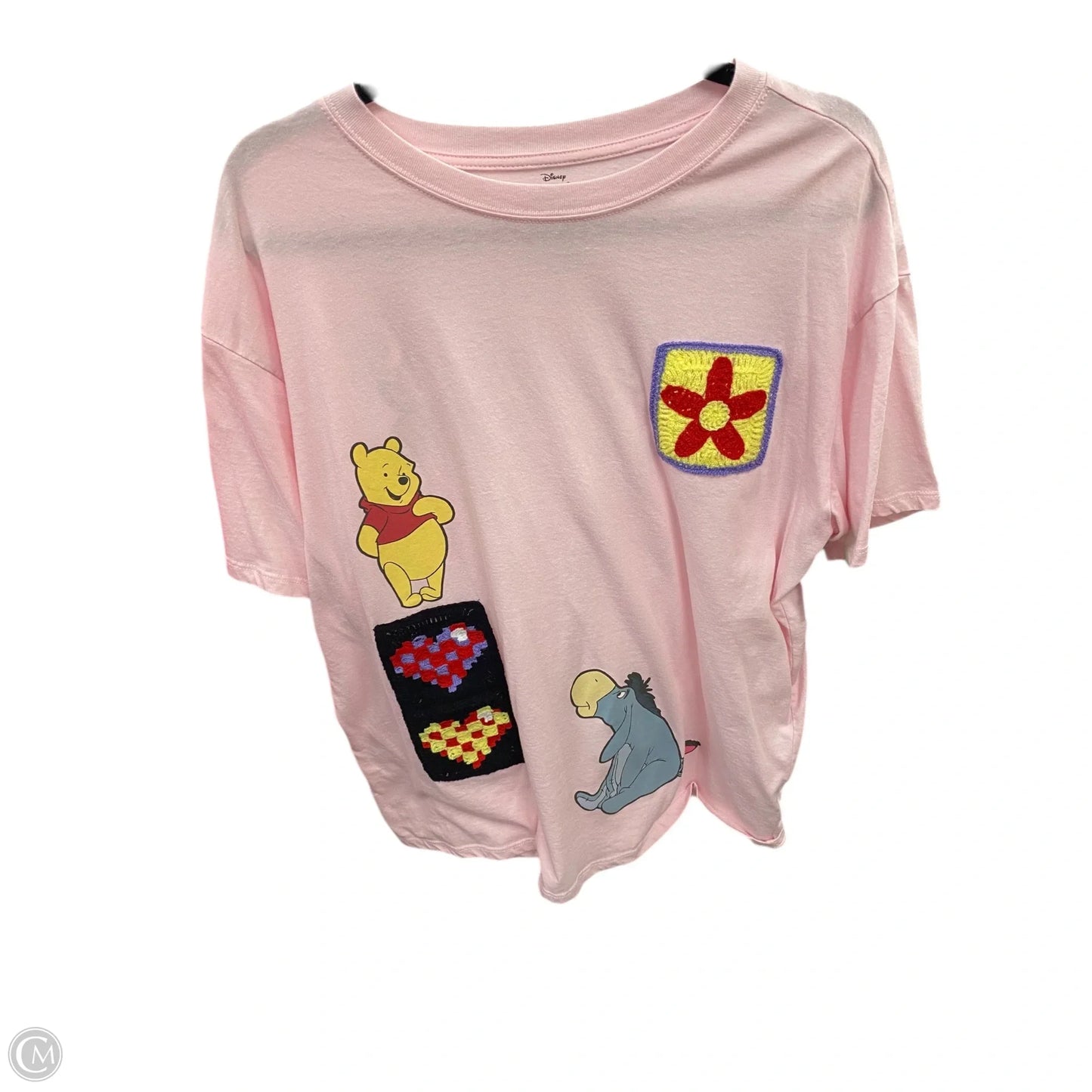 Top Short Sleeve Basic By Disney In Pink, Size: Xl