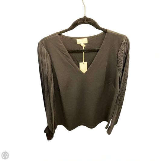 Top Long Sleeve By Melloday In Black, Size: L