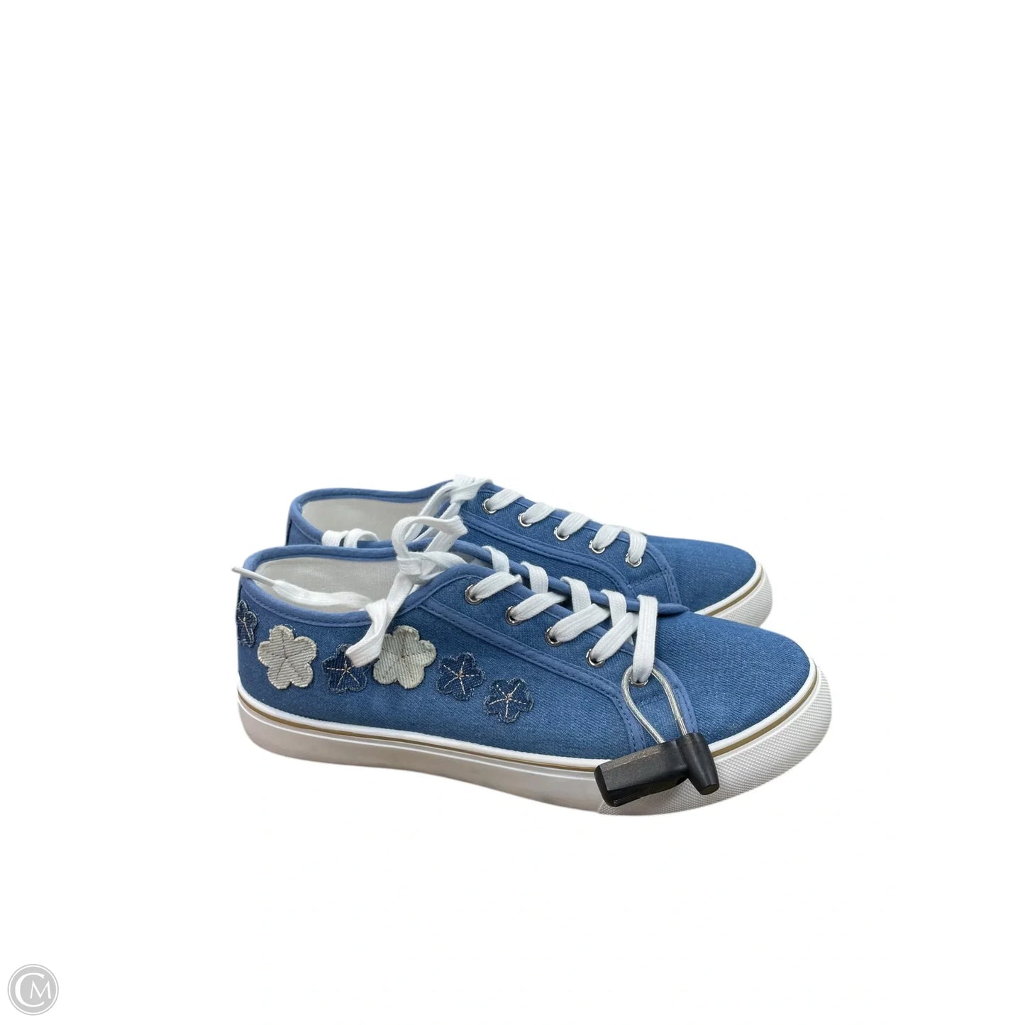 Shoes Sneakers By Cato In Blue, Size: 10
