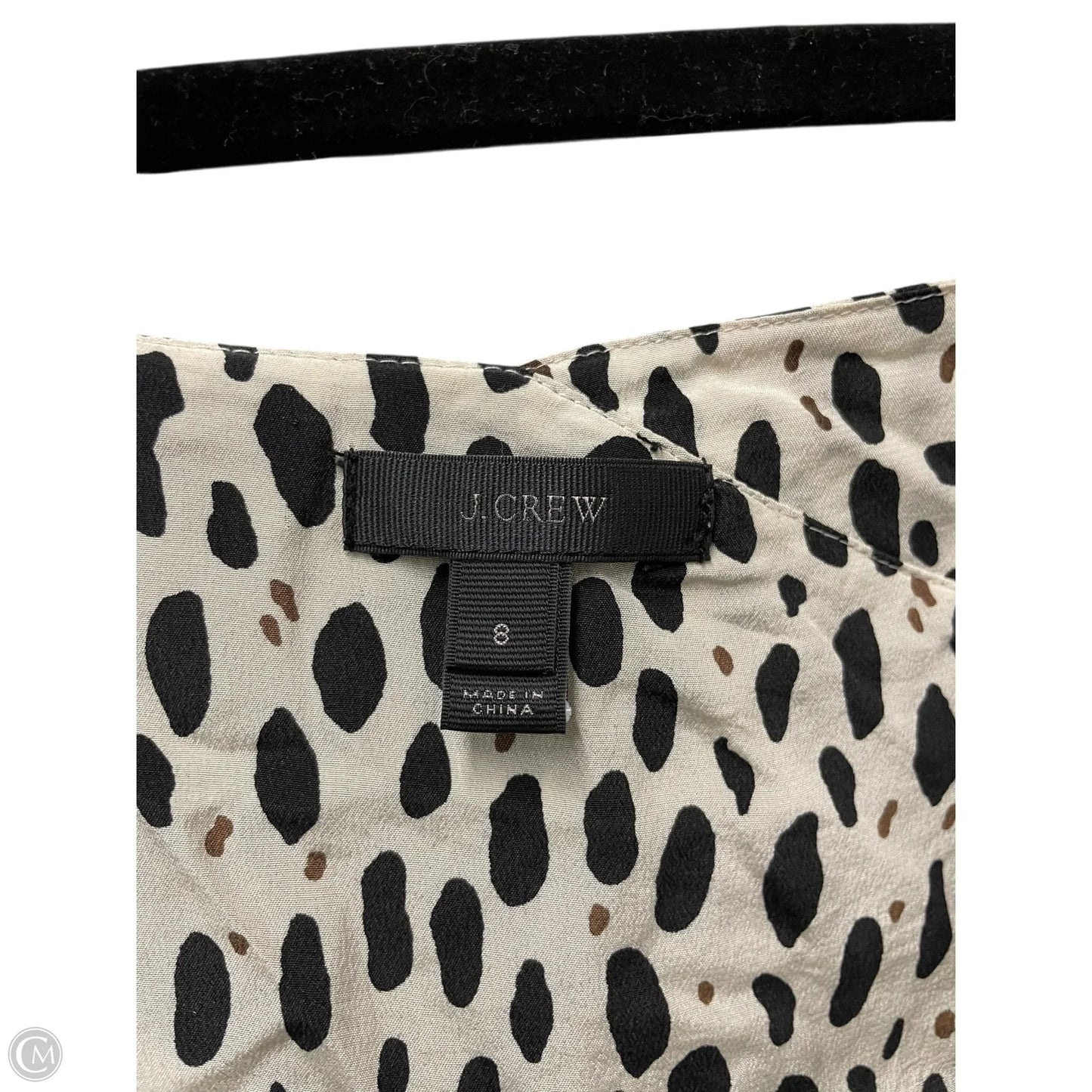 Blouse Sleeveless By J. Crew In Animal Print, Size: 8