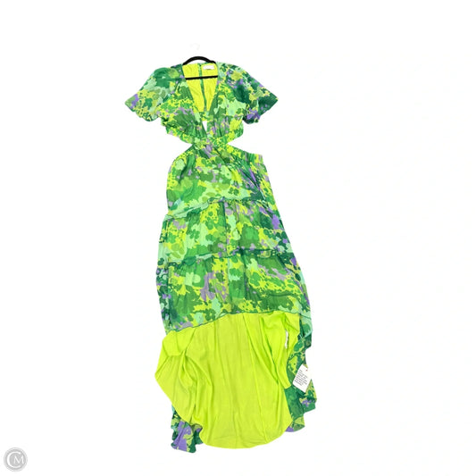 Dress Casual Maxi By Asos In Green & Purple, Size: 18