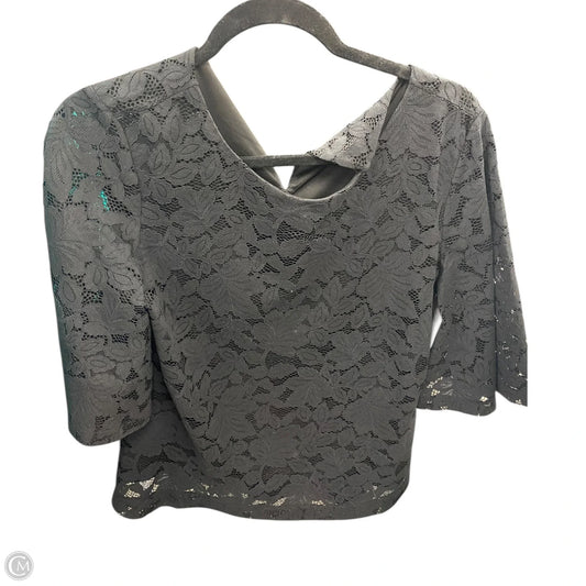 Blouse Short Sleeve By Banana Republic In Black, Size: S