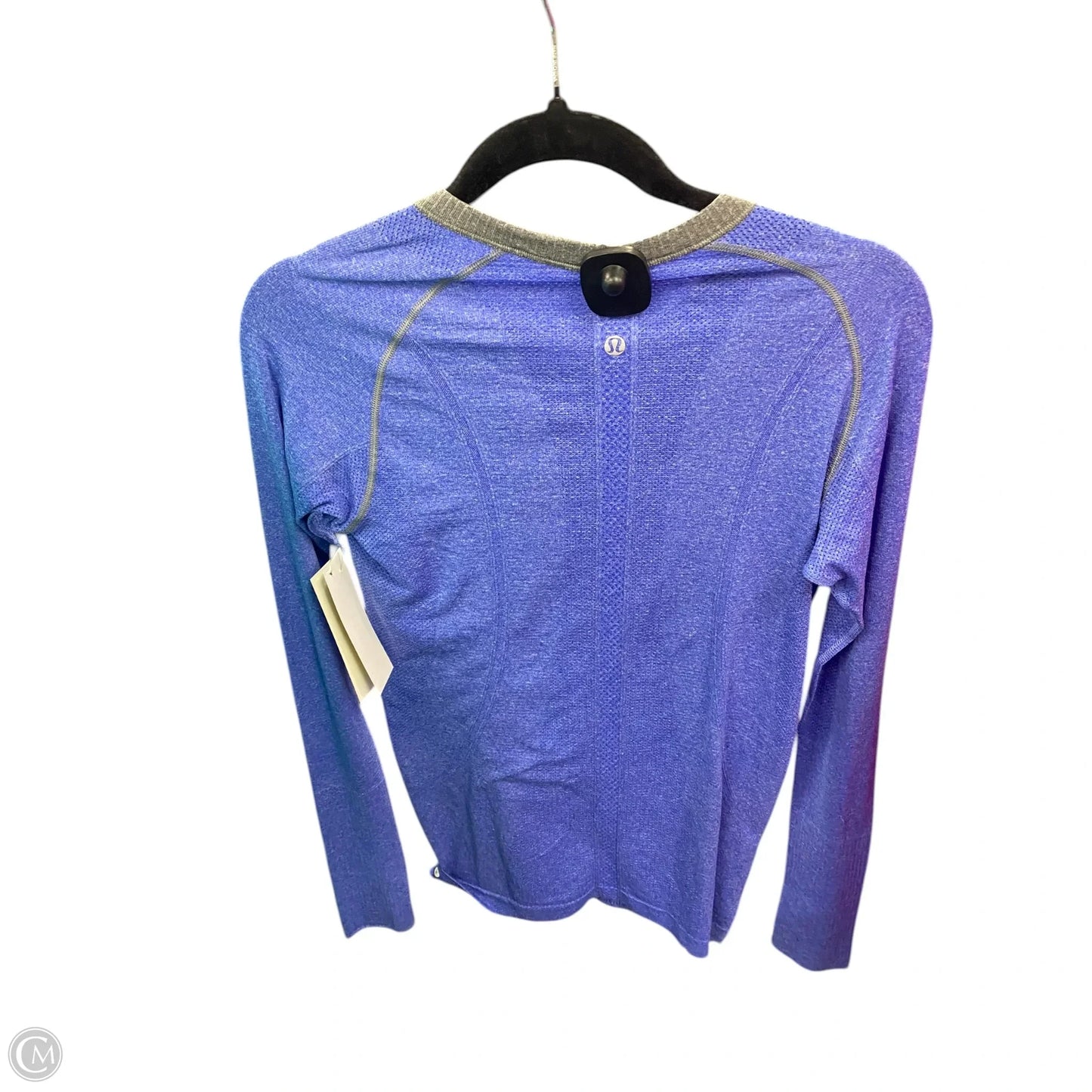 Athletic Top Long Sleeve Crewneck By Lululemon In Blue, Size: 8