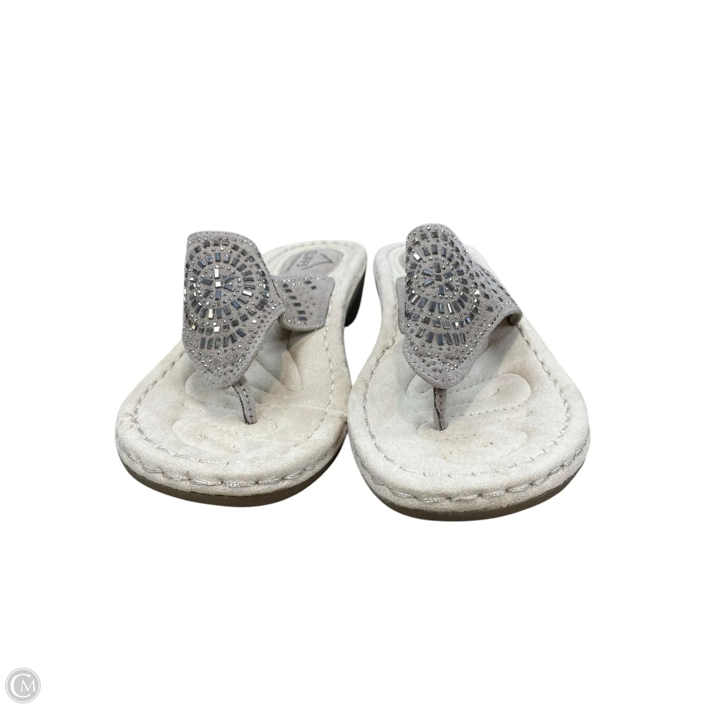 Sandals Heels Wedge By White Mountain In Tan, Size: 6.5