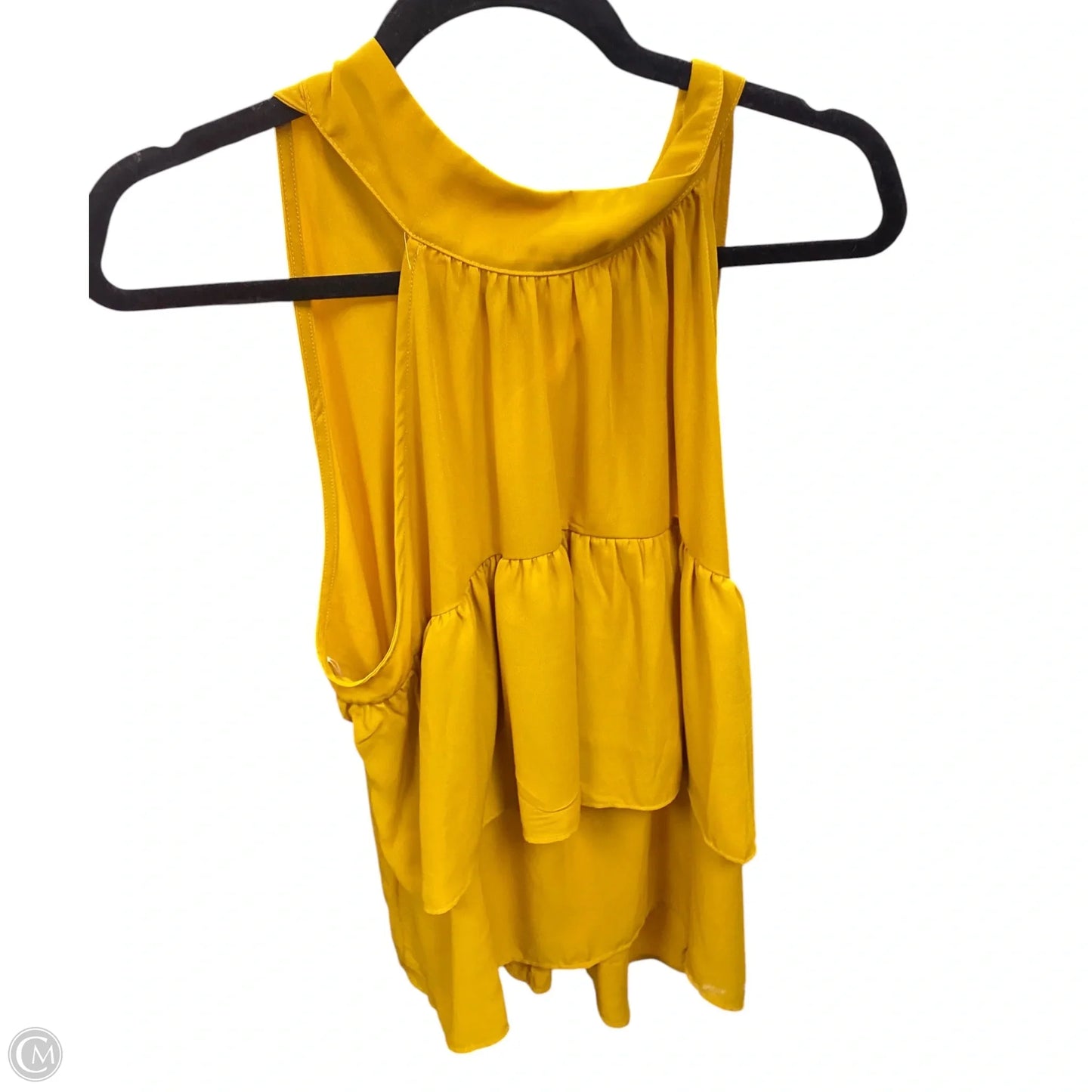 Top Sleeveless By New York And Co In Gold, Size: L