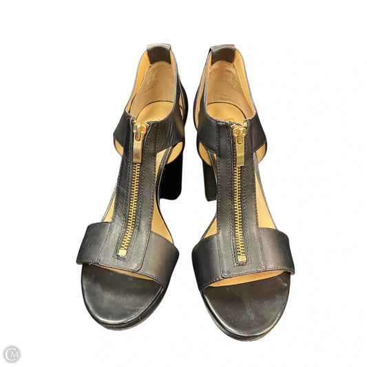 Sandals Heels Block By Franco Sarto In Black, Size: 9