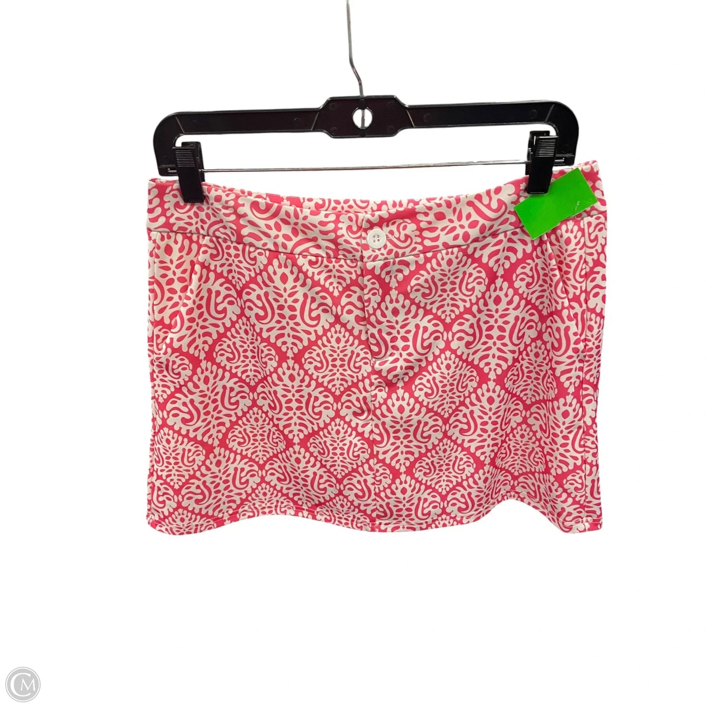 Skort By Clothes Mentor In Pink & White, Size: M