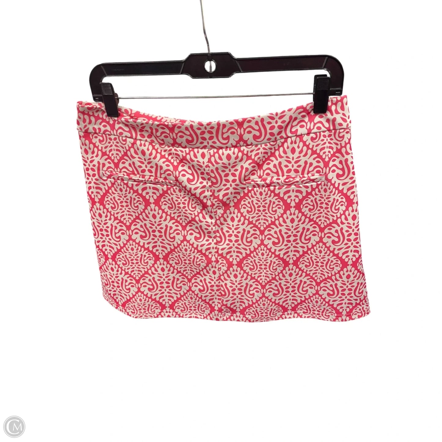 Skort By Clothes Mentor In Pink & White, Size: M