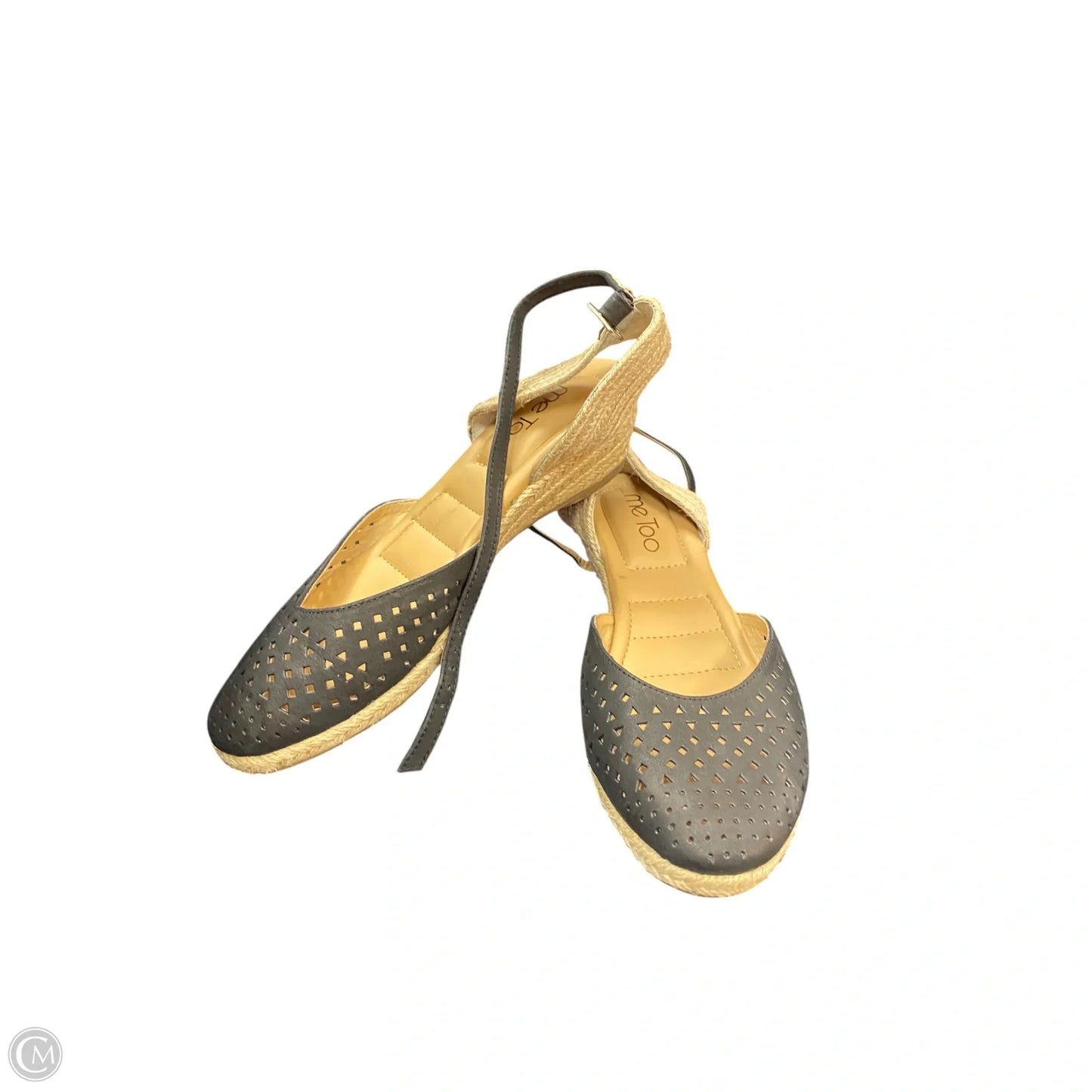 Shoes Heels Wedge By Me Too In Black & Tan, Size: 7.5
