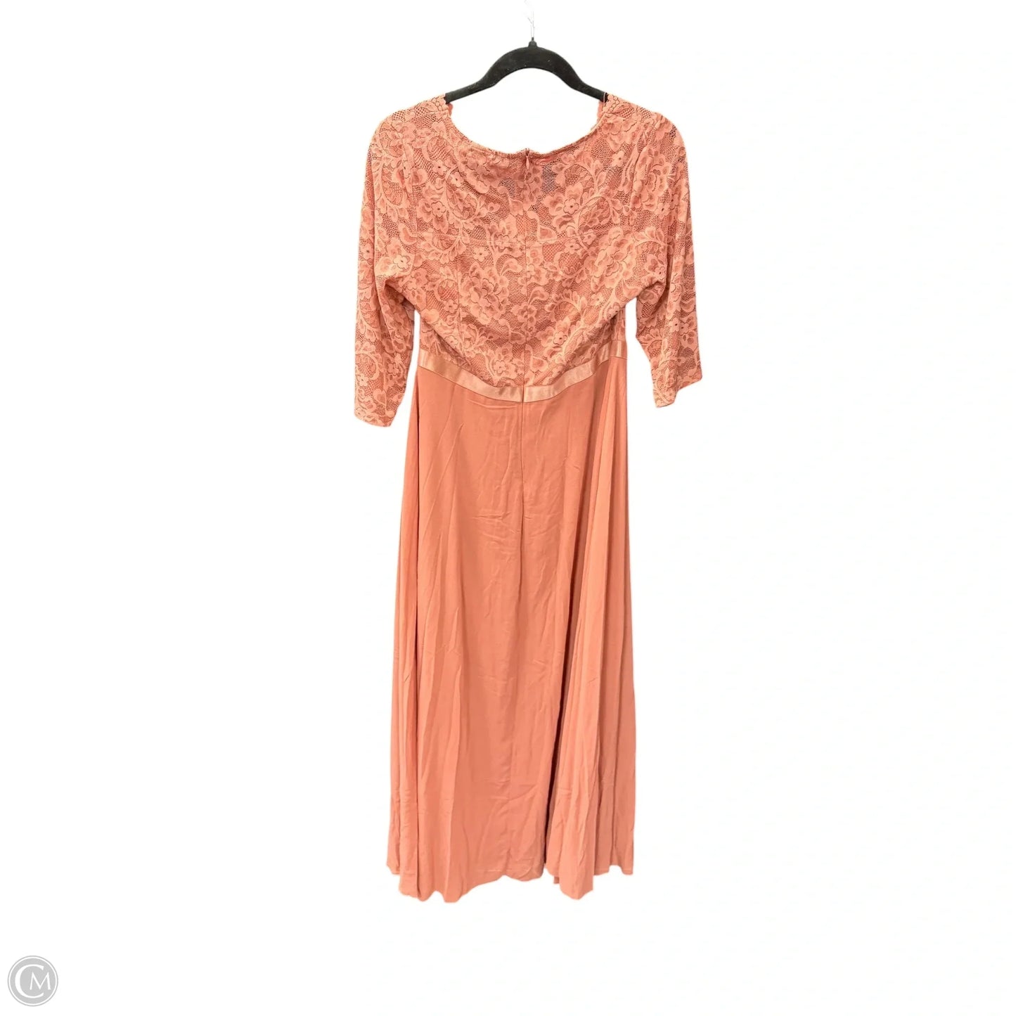 Dress Party Long By Clothes Mentor In Coral, Size: Xl