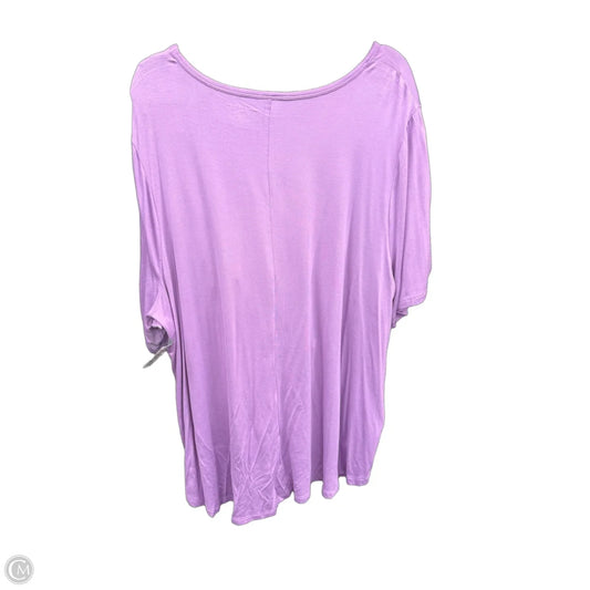 Top Short Sleeve By Lane Bryant In Purple, Size: 4x