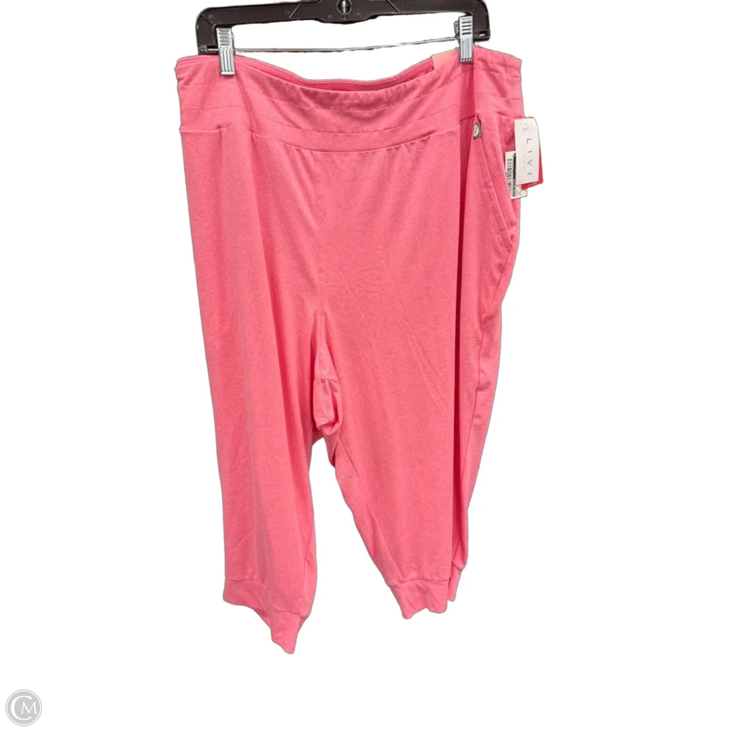 Pants Lounge By Livi Active In Pink, Size: 4x