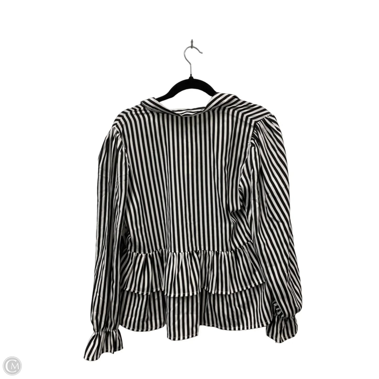 Top Long Sleeve By Clothes Mentor In Striped Pattern, Size: L